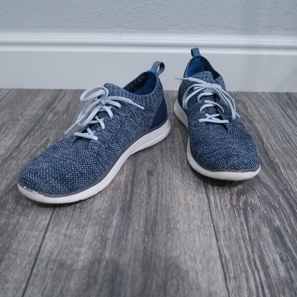 Eddie Bauer Shoes Womens 9.5 Blue Flexion Cloudline Sneaker Slip On Tennies - Picture 1 of 16